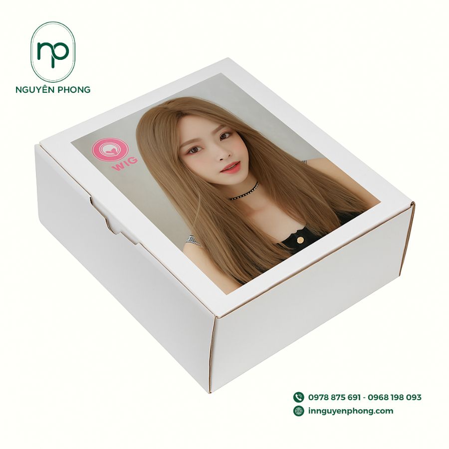 In hộp giấy đựng tóc giả giá rẻ